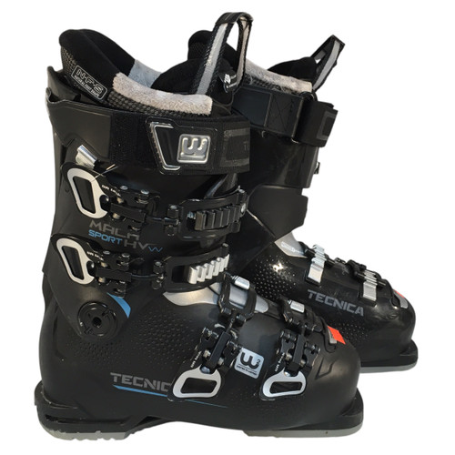 Vist Large View of Product Image Which is Used Tecnica 23.5 TECNICA MACH SPORT HV W 85 Womens DH Ski Boot Black 235 MP - J05.5 - W06.5 11749-S000165536