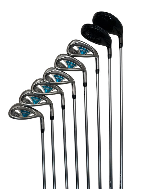 Vist Large View of Product Image Which is Used Callaway Rogue CF18 Women’s RH 4I-SW Iron Set - Ladies Flex Graphite Shafts