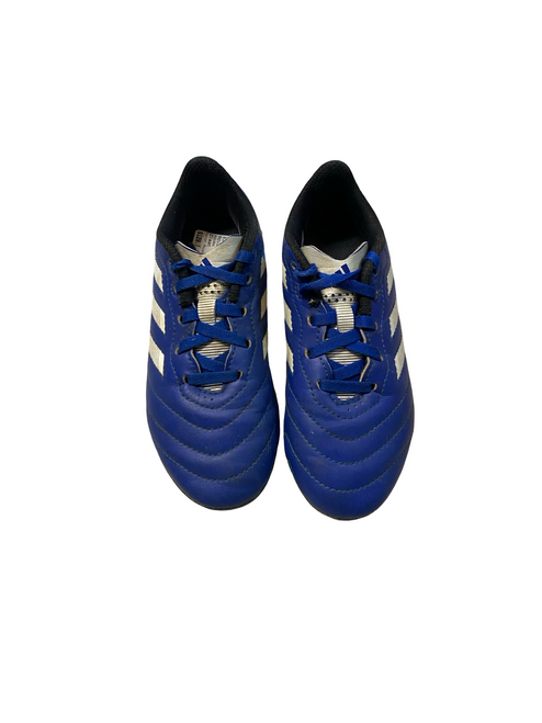 Vist Large View of Product Image Which is Used Adidas Soccer Cleats Royal Blue Youth 13.0