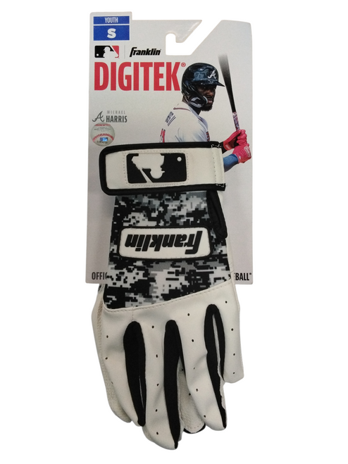 Vist Large View of Product Image Which is Used Franklin DIGITEK Batting Gloves YTH S