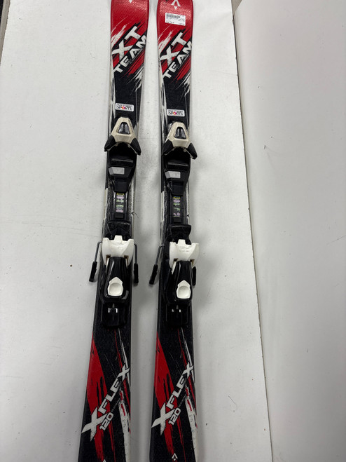 Vist Large View of Product Image Which is Used Tecno Pro XT TEAM Boys DH Ski/Binding Red 120 cm