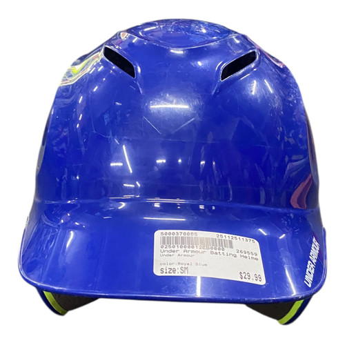 Vist Large View of Product Image Which is Used Under Armour Batting Helmet No Mask Royal Blue SM