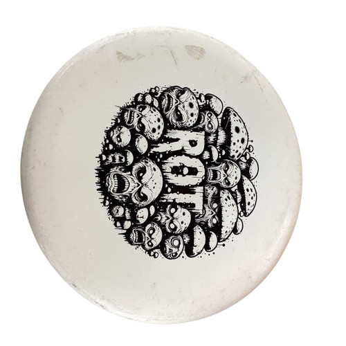 Vist Large View of Product Image Which is Used DOOMSDAY DISCS ROT Disc Golf Putter White
