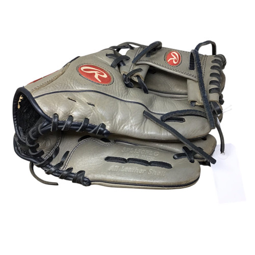Vist Large View of Product Image Which is Used Rawlings SPL150FLG BB/SB Glove RH Throw Grey 11 1/2"