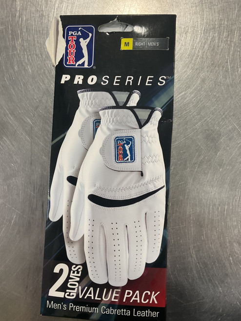 Vist Large View of Product Image Which is Used PGA Tour Mens Golf Glove White MD
