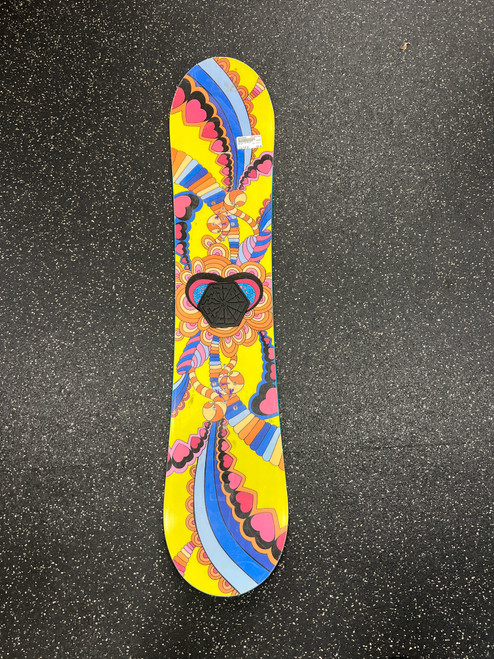 Vist Large View of Product Image Which is Used Burton CHICKLET Girls Snowboard Only Yellow 115 cm