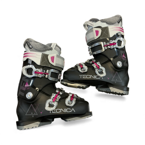 Vist Large View of Product Image Which is Used Tecnica TEN.2 65W Womens DH Ski Boot Black And Pink 275 MP - M09.5 - W10.5