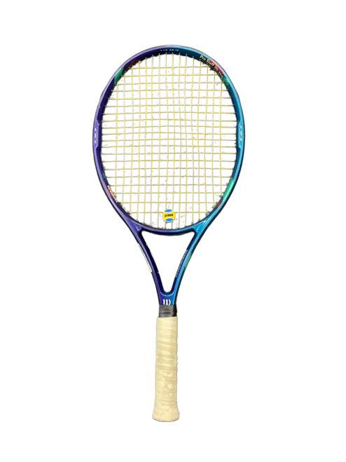 Vist Large View of Product Image Which is Used Wilson PRO STAFF LITE 5.8 Adult Tennis Racquet Purple 4 1/2"