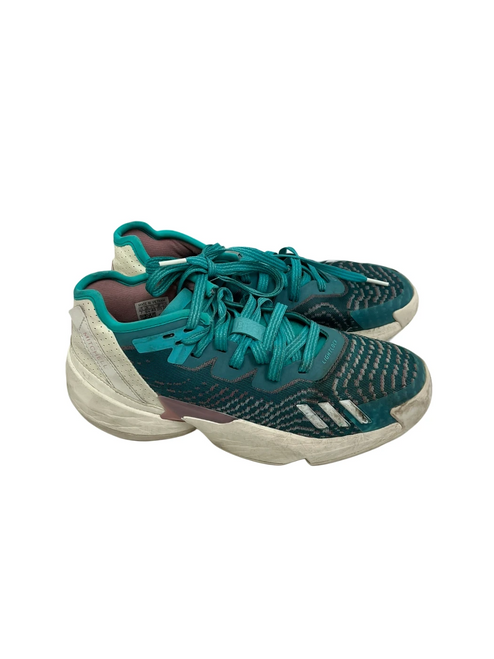 Vist Large View of Product Image Which is Used Adidas D.O.N Issue 4 Mens 8 Turquoise Basketball Shoes