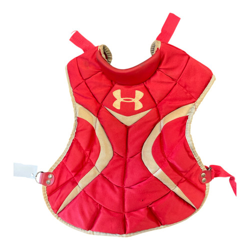 Vist Large View of Product Image Which is Used Under Armour CATCHERS CP Catchers Chest Protector Red Youth