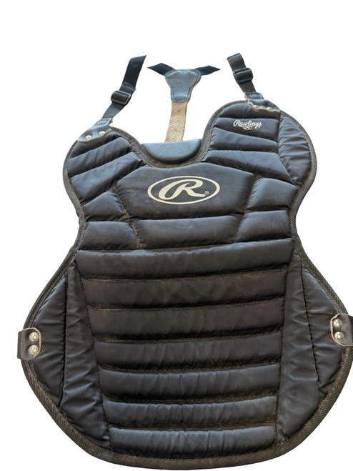 Vist Large View of Product Image Which is Used Rawlings UMP CHEST PROTECTOR Catchers Chest Protector Black Adult