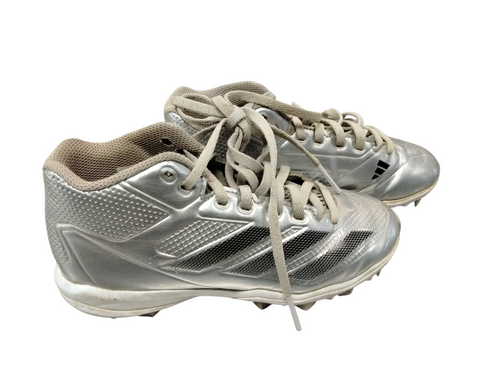 Vist Large View of Product Image Which is Used Adidas ADIZERO IMPACT BB/SB Cleats Silver Junior 02