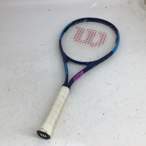 Vist Large View of Product Image Which is Used Wilson ULTRA POWER XL 112 4 3/8 RACQUET Adult Tennis Racquet Navy Blue 4 3/8"