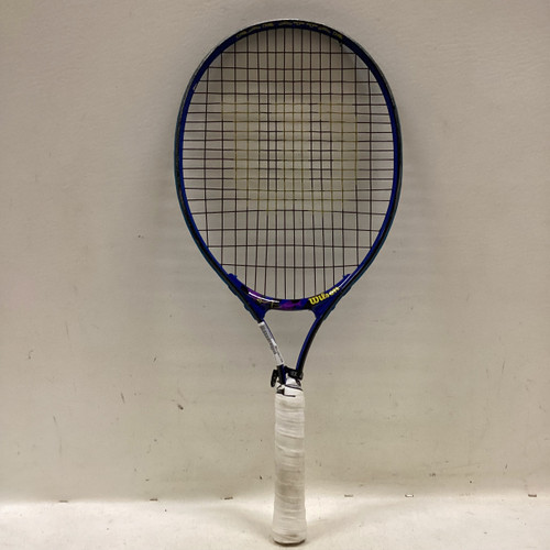 Vist Large View of Product Image Which is Used Wilson RAK AT TAK Junior Tennis Racquet Navy Blue 23"