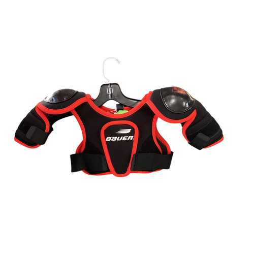 Vist Large View of Product Image Which is Used Bauer LINDROS 88 Youth Shoulder Pads M/L