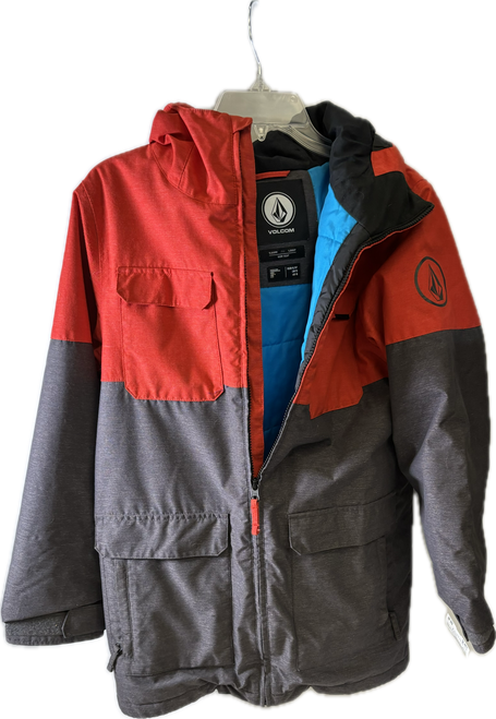Vist Large View of Product Image Which is Used Volcom Outerwear Heavy Jacket Y Red And Grey XL