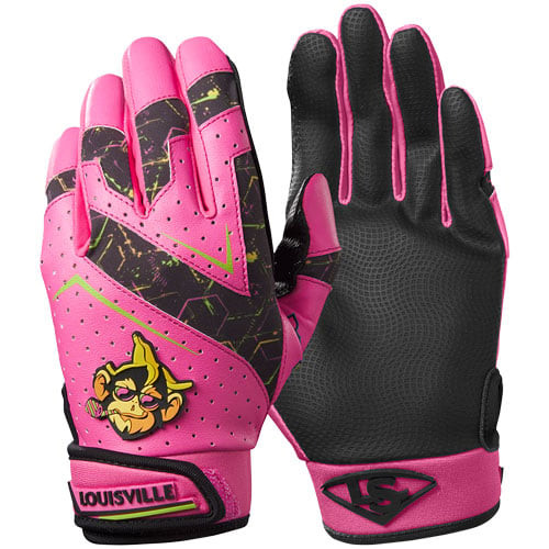 Vist Large View of Product Image Which is New Louisville Slugger Party Animals Youth Medium Batting Gloves