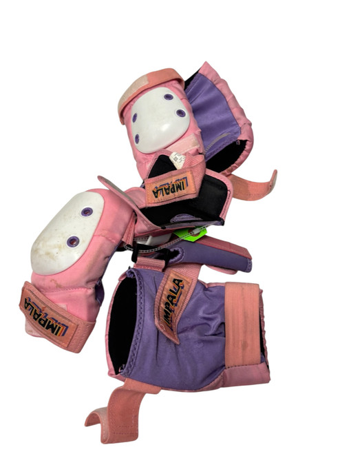 Vist Large View of Product Image Which is Used Impala Protective Pad Set Pink Junior SM (Knees, Elbows, Wrists)