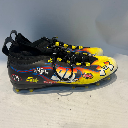 Vist Large View of Product Image Which is Used Under Armour Adult FB Cleats Black Senior 9