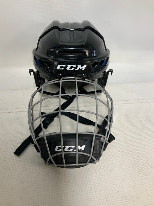 Vist Large View of Product Image Which is Used CCM FL3D S JR Helmet Cage Combo Black SM