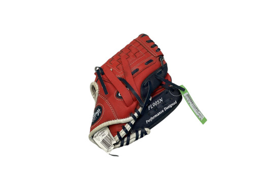 Vist Large View of Product Image Which is Used Rawlings PLAYERS SERIES BB/SB Glove RH Throw Red 9"
