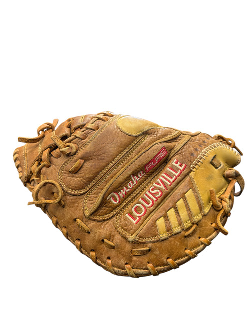 Vist Large View of Product Image Which is Used Louisville Slugger OMAHA PURE BB/SB Catchers RH Throw Brown 32 1/2"