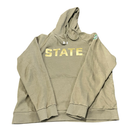 Vist Large View of Product Image Which is Used Under Armour CSU Hoodie Sweatshirt Olive Green XL