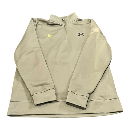 Vist Large View of Product Image Which is Used Under Armour CSU Qrt Zip Olive Green XL