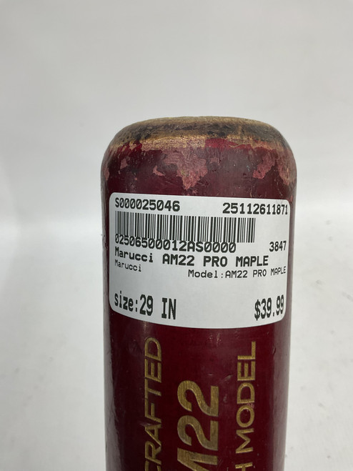 Vist Large View of Product Image Which is Used Marucci AM22 PRO MAPLE BB/SB Wood Bat 29"