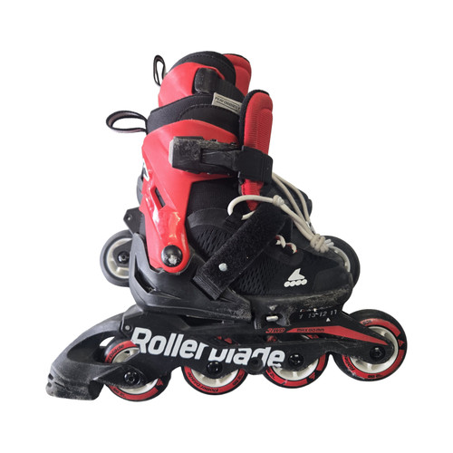 Vist Large View of Product Image Which is Used Rollerblade ADJ SKATES Y11-1 Senior Rec Fitness Skates Red Adjustable