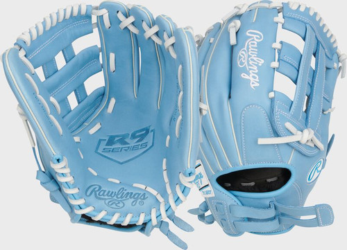 Vist Large View of Product Image Which is New Rawlings R9 H Web/PS 12" RHT Fastpitch SB Glove 11692-RAWR9SB1206CBR