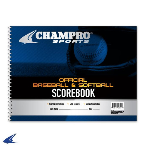 Vist Large View of Product Image Which is CHAMPRO BASEBALL/SOFTBALL SCOREBOOK #A02