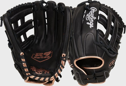 New Rawlings R9 H/PS 13" RHT Fastpitch SB Glove 11692-RAWR9SB1306BR