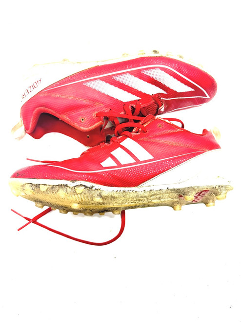 Vist Large View of Product Image Which is Used Adidas ADIZERO BB/SB Cleats Red Senior 11