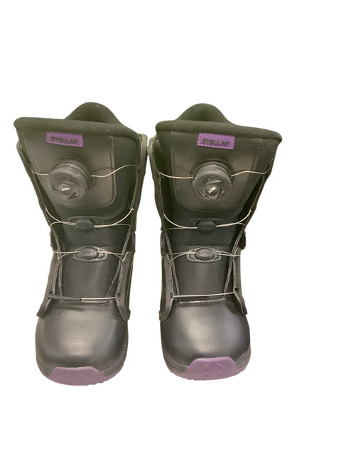 Vist Large View of Product Image Which is Used Ride STELLAR Girls Snowboard Boots Purple Junior 03