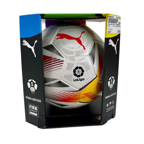 Used Puma LA LIGA 1 ACCELERATE Soccer Ball White Size 5 New Condition 11506-S000224247