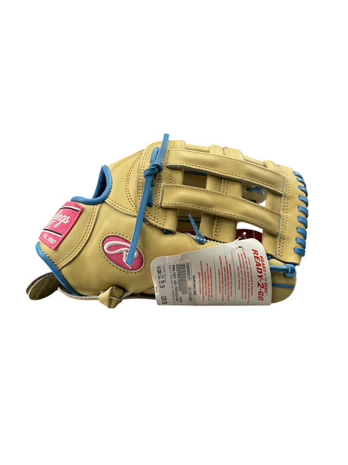 Vist Large View of Product Image Which is Used Rawlings RAWLINGS HOH PROR3039-6CP RHT BB/SB Glove RH Throw Natural 12 3/4"