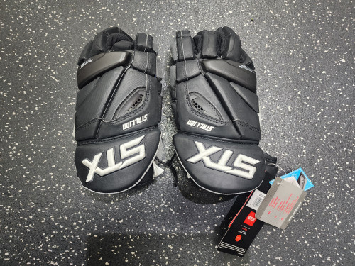 Vist Large View of Product Image Which is STX STALLION 500 Lacrosse Gloves Mens Black 12"