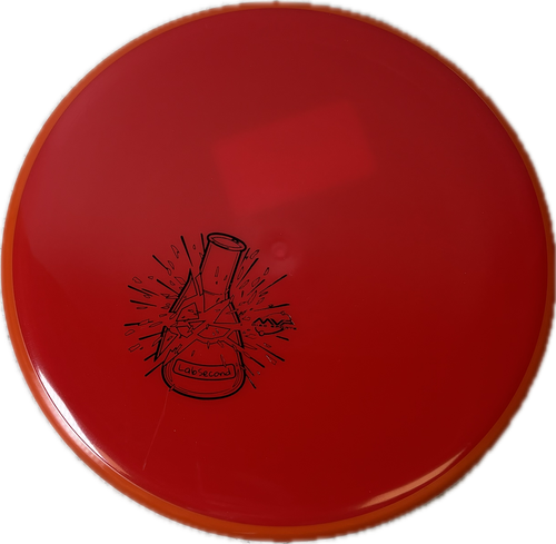 Vist Large View of Product Image Which is Used MVP LABSECOND Disc Golf Putter Orange
