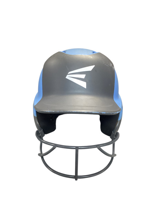 Vist Large View of Product Image Which is Used Easton GHOST HELMET W CAGE CAROLINA BLUE/GRY Batting Helmet w/Mask Carolina Blue SM