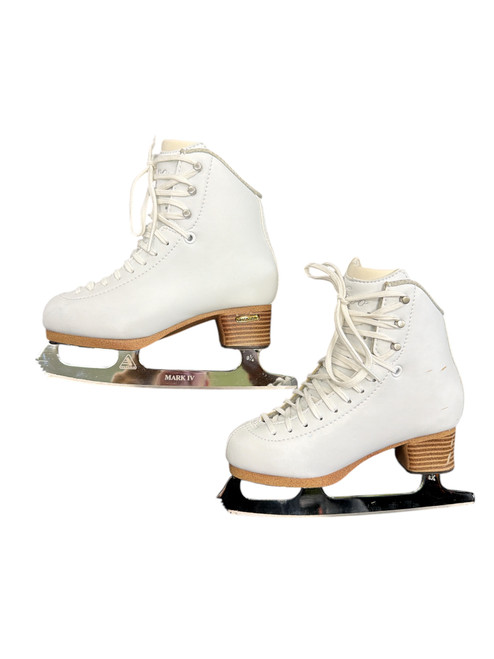 Vist Large View of Product Image Which is Used Jackson EVO Girls Figure Skate White Junior 02