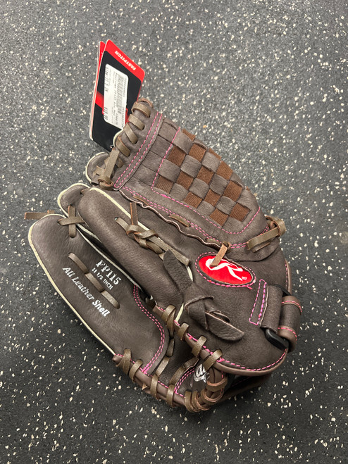 Vist Large View of Product Image Which is Used Rawlings FP115 BB/SB Glove LH Throw Brown 11 1/2"