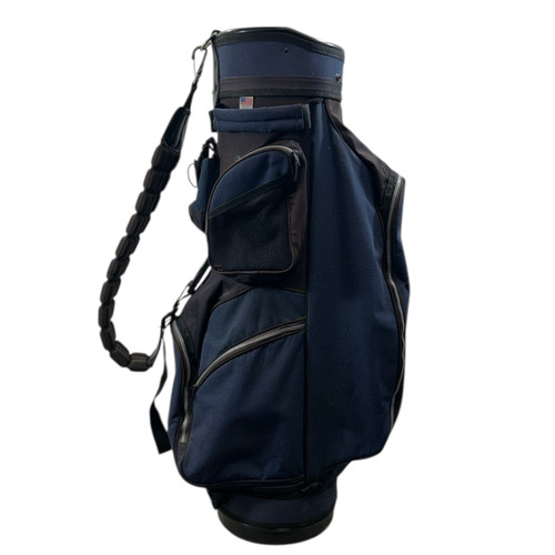 Vist Large View of Product Image Which is Used USA GOLF FITTERS Mens Cart Bag Navy Blue