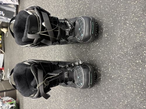 Vist Large View of Product Image Which is Used Salomon VIGIL Womens Snowboard Boots Black Senior 5.5