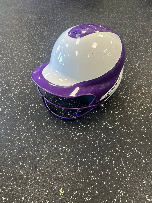 Vist Large View of Product Image Which is Used RIP-IT HELMET Batting Helmet w/Mask Purple SM