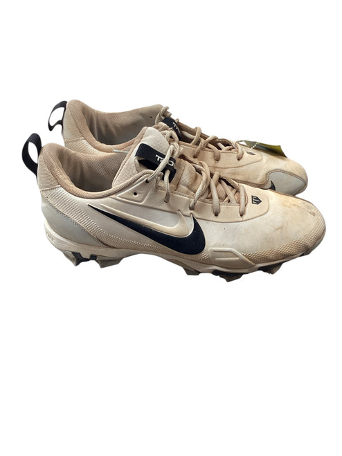 Vist Large View of Product Image Which is Used Nike TROUT 9.5 WHITE BB/SB Cleats White Senior 9.5