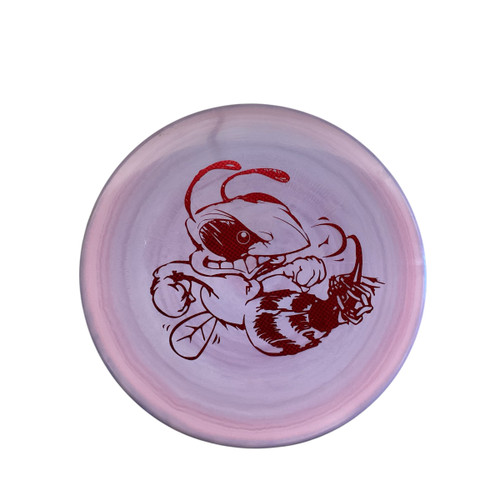 Vist Large View of Product Image Which is Discraft SWARM Disc Golf Mid Range Pink 174g Used