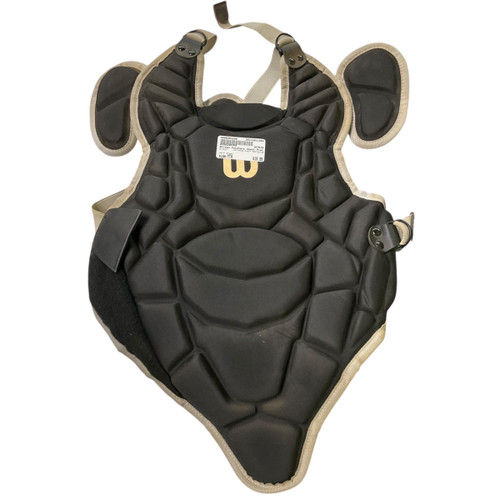 Vist Large View of Product Image Which is Used Wilson CATCHERS CHEST PROTECTOR Catchers Chest Protector Black Youth