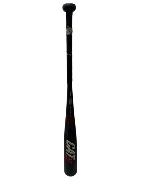 Vist Large View of Product Image Which is Used Marucci CAT 9 BB/SB USSSA 2 3/4 Bat Black And Red 30"