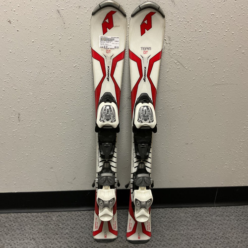 Vist Large View of Product Image Which is Used Nordica TEAM GT Boys DH Ski/Binding White/Black/Red 80 cm